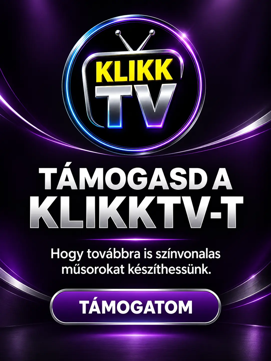 Támogasd a KlikkTV működését